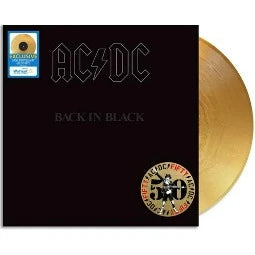 AC/DC- Exclusive USA 50th Anniversay Colour Vinyl-back in black Gold Vinyl.